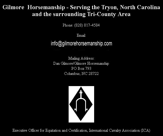 Contact Information - Gilmore Horsemanship